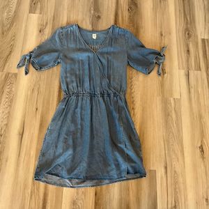 Gap S Denim Wrap Dress